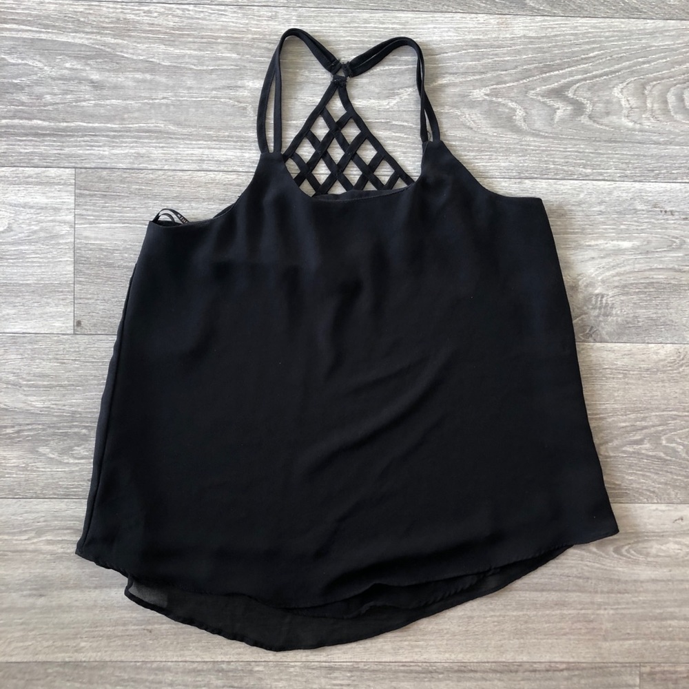 Black tank top